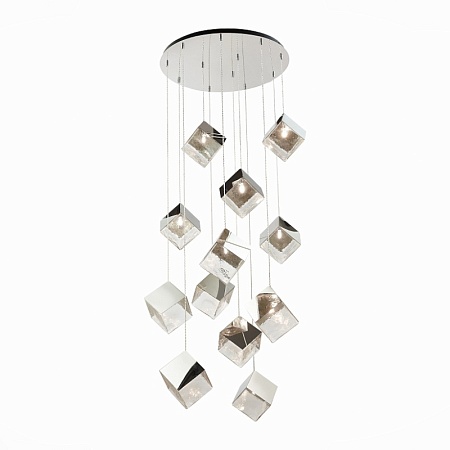Светильник подвесной ST-Luce Хром/Прозрачный, Хром G9 12*5W SL1182.103.12 - фото