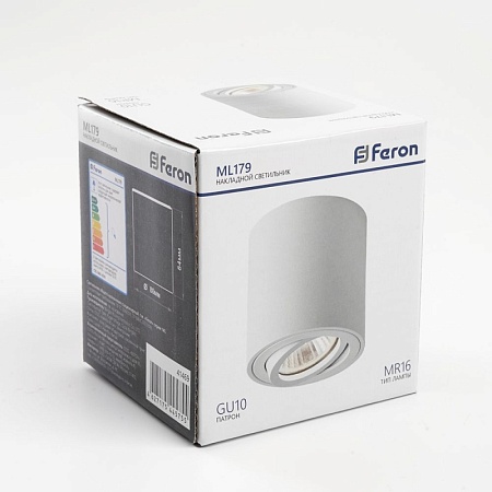 Светильник потолочный Feron ML179 MR16 GU10 35W 230V, белый - фото
