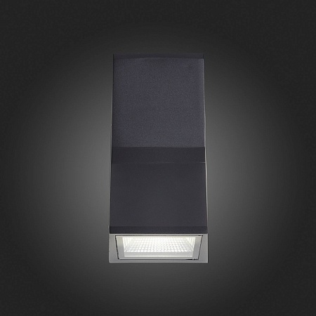 Светильник уличный настенный ST-Luce Черный кварцевый LED 2*7W 4000K SL088.431.02 - фото