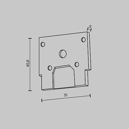 Комплектующие для встраиваемой трековой системы Technical TRA034EC-SCCL-42B - фото