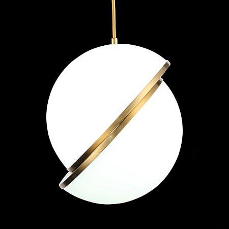 Светильник подвесной ST-Luce Латунь/Белый E27 1*60W SL1164.313.01 - фото