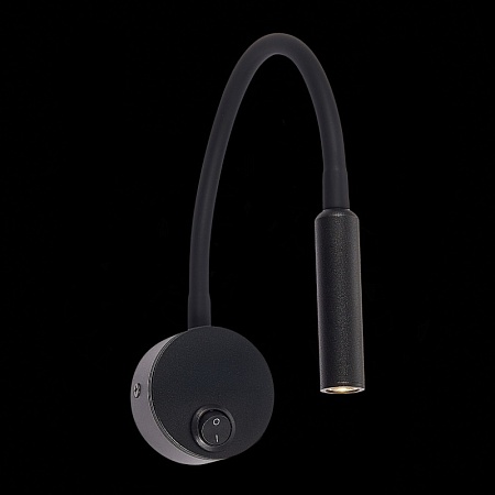 Светильник настенный ST-Luce Черный/Черный LED 1*3W 3000K ST653.431.01 - фото