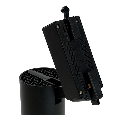 Светодиодный светильник Feron AL137 трековый однофазный на шинопровод 30W 4000K черный, изменяемый угол освещения 15-60град - фото