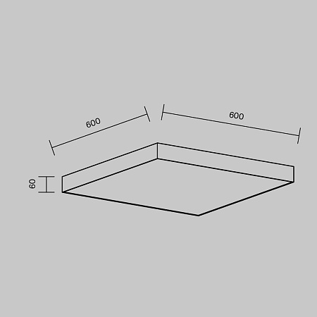 Потолочный светильник Technical Zon C032CL-90W3K-SQ-W - фото