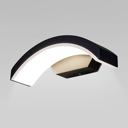 Пылевлагозащи<wbr>щенный настенный светодиодный светильник Asteria D IP54 1671 Techno LED черный Elektrostandard - фото