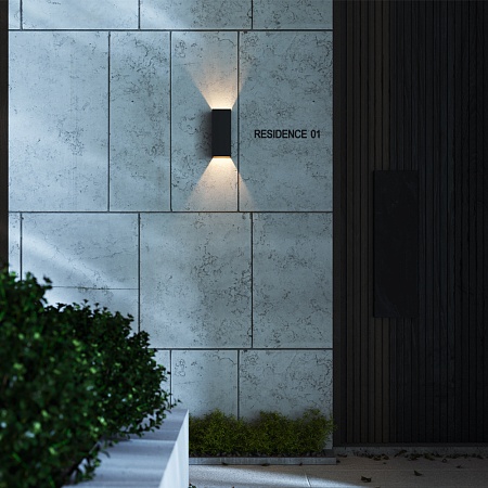 Уличный настенный светильник Outdoor O525WL-L10B3K - фото
