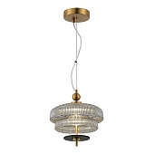 Светильник подвесной ST-Luce Латунь/Латунь, Дымчатый LED 1*8W 3000K SL6122.303.01