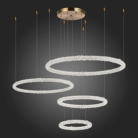 Люстра подвесная ST-Luce Золотистый/Прозрачный LED 4*42W 3000 - 6500K SL6110.203.04 - фото
