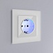 Розетка с заземлением и подсветкой белая WL01-10-03 - фото