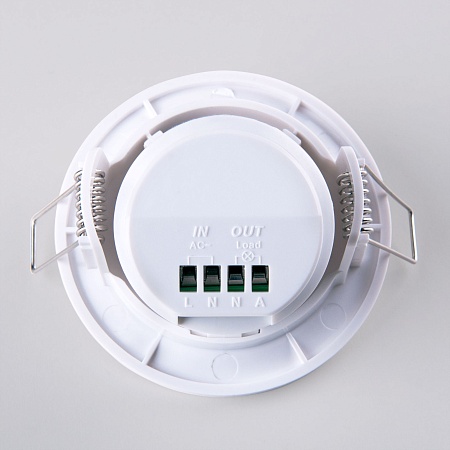 Инфракрасный датчик движения 8м 1200W 360° IP20 SNS-M-12 белый Elektrostandard - фото