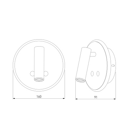 Настенный светодиодный светильник Tera LED белый Tera LED белый (MRL LED 1014) Elektrostandard - фото