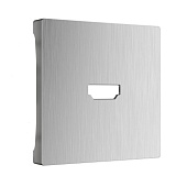 Накладка для розетки HDMI серебряный рифленый WL09-HDMI-CP