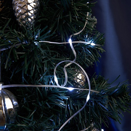 Светодиодная гирлянда Feron CL578 линейная Роса (на плоском проводе) 220V 5000К c питанием от сети - фото