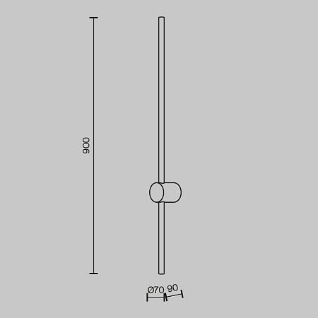 Настенный светильник (бра) Maytoni Light stick MOD237WL-L11BS3K - фото