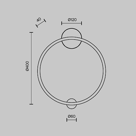 Настенный светильник (бра) Maytoni Halo MOD005WL-L24BSK - фото