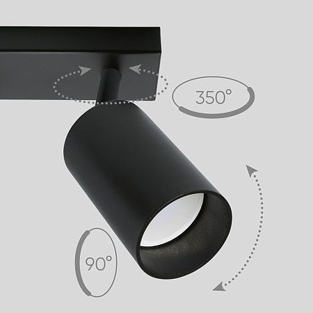 Светильник Feron ML202 настенно-потолочный под лампу GU10, черный - фото