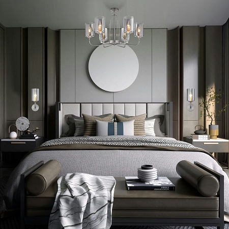 Потолочный светильник Eurosvet 60138/6 сатин-никель - фото