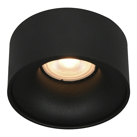 Св-к встр. Черный GU10 1*50W IP20 D85xH104 220V Без ламп ST260.408.01 - фото