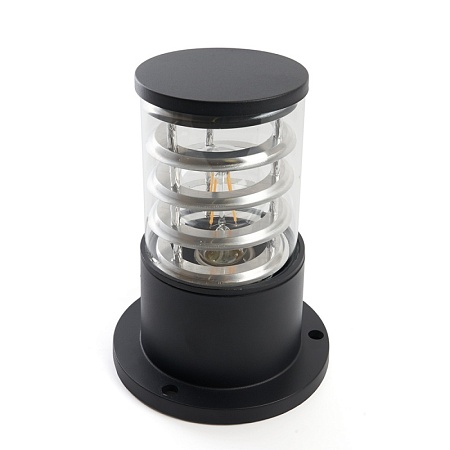 Светильник садово-парковый Feron DH0800, столб,  E27 230V, черный - фото