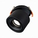 Св-к встр. Черный LED 1*12W 3000K 1 000Lm Ra>90 36° IP20 D100xH105 170-240VV ST652.438.12 - фото