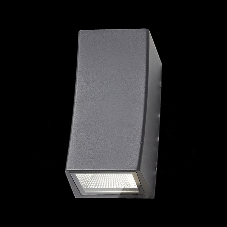 Светильник уличный настенный ST-Luce Черный кварцевый LED 2*5W 4000K SL088.421.02 - фото