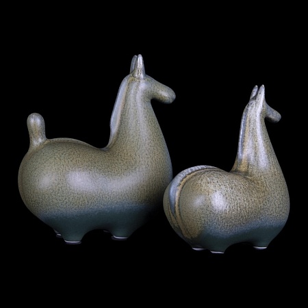 10283 Green Статуэтка LOFT IT Horse (2 штуки) - фото