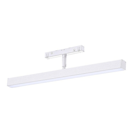 Магнитный трековый светильник Белый LED 1*12W 4000K 850Lm Ra>90 120° IP20 L405xW22,5xH9 ST802.546.12 - фото