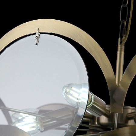 Люстра подвесная ST-Luce Бронза/Дымчатый E14 9*60W SL1161.373.09 - фото