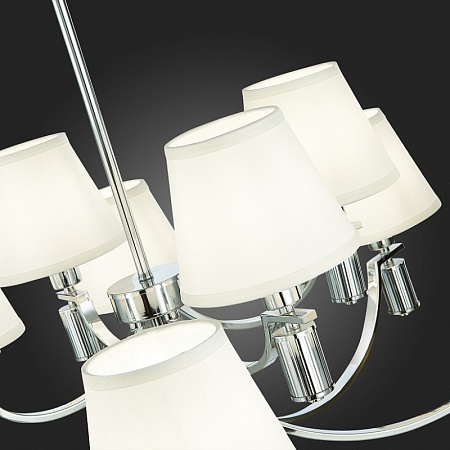 Светильник подвесной Хром/Белый E14 12*40W SLE111303-12 - фото