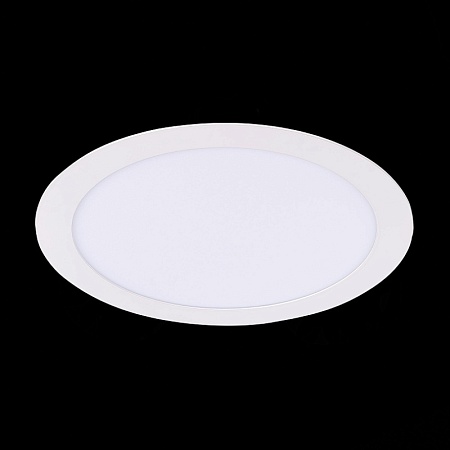 Св-к встр. Белый LED 1*18W 4000K 1 350Lm Ra80 110° IP20 D225xH8 90-265V ST209.548.18 - фото