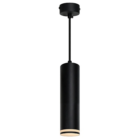 Светильник потолочный Feron ML1708 Barrel LUNA на подвесе  MR16 35W 230V, черный 55*200 - фото