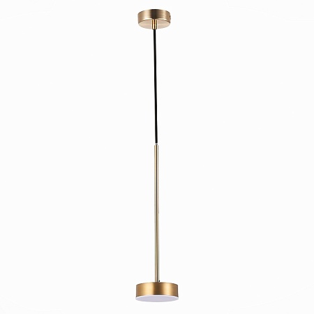 Светильник подвесной ST-Luce Латунь/Латунь LED 1*7W 3000K SL6000.303.01 - фото