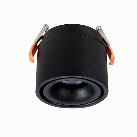 Св-к встр. Черный LED 1*12W 3000K 1 000Lm Ra>90 36° IP20 D100xH105 170-240VV ST652.438.12 - фото