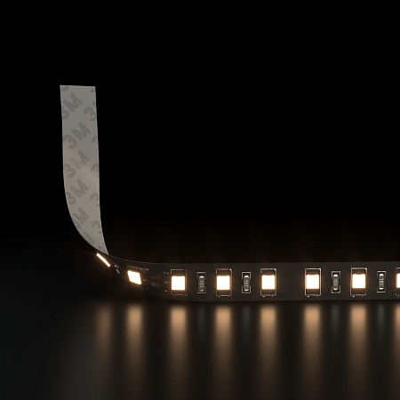 Светодиодная лента 120 Led 9,6 Вт IP20, 3300K тёплый белый, 5 м 2835 24V 120Led 9,6W IP20 Black Elektrostandard - фото