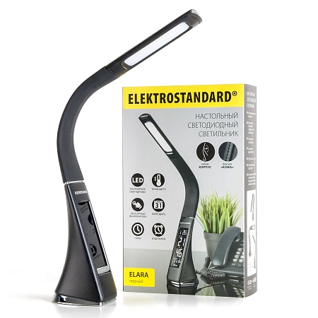 Настольный светодиодный светильник Elara черный TL90220 Elektrostandard - фото