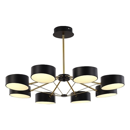 Светильник потолочный Черный, Золотистый/Черный LED 8*10W SLE6005-402-08 - фото