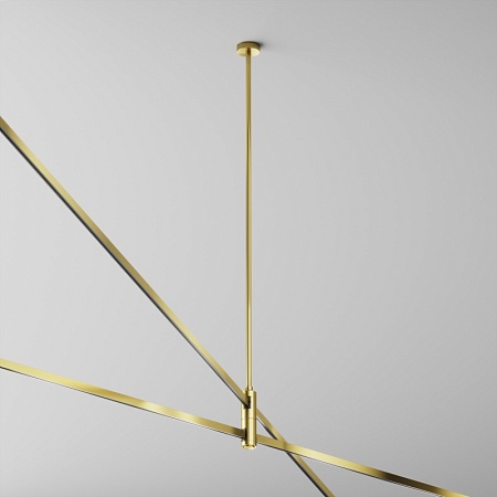 Крепление потолочное Long двойное 700мм Flarity латунь - фото