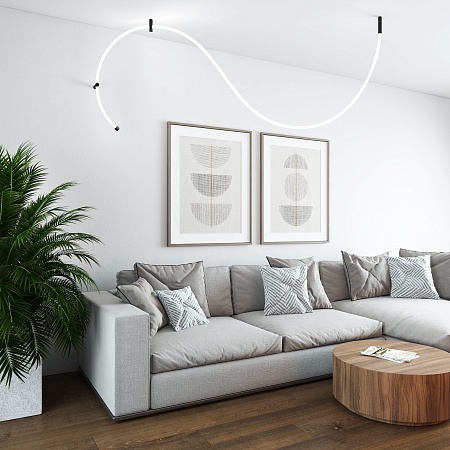 Заглушка для круглого гибкого неона Full light черный FL 28/20 черный Elektrostandard - фото