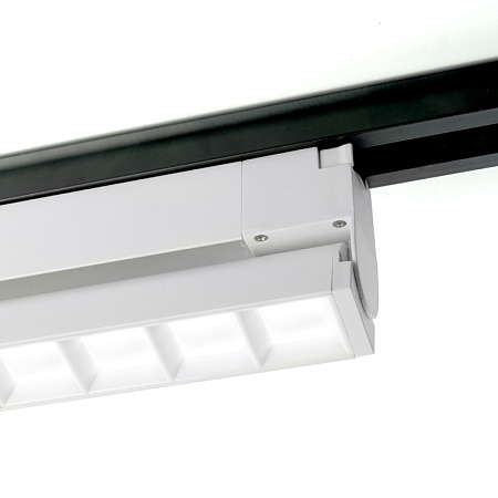 Светодиодный светильник Feron AL131 трековый однофазный на шинопровод 20W 4000K 60 градусов белый серия LensFold - фото