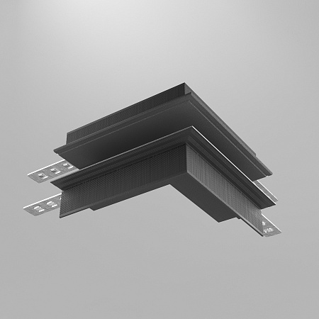 Коннектор внешний Exility встраиваемый под ГКЛ 12,5мм, черный - фото