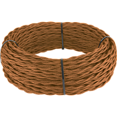 Ретро кабель витой 2х1,5 медный 20 м (под заказ) Ретро кабель витой  2х1,5  (медный)