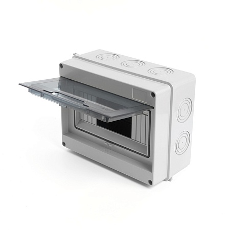 Бокс настенный STEKKER EBX50-1/08-65 8 модулей, пластик, IP65 - фото