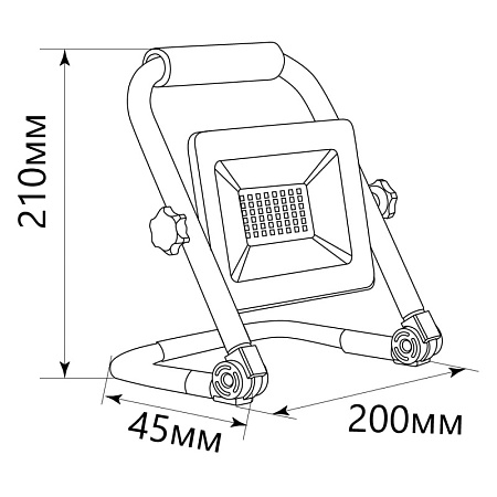 Светодиодный прожектор Feron LL-512 переносной 30W, 6400K, IP65 - фото