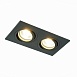 Св-к встр. Черный GU10 2*50W IP20 L170xW92xH27 220V Без ламп ST251.408.02 - фото
