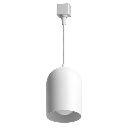 Светильник Feron AL197 трековый однофазный на шинопровод под лампу на подвесе E27, белый - фото