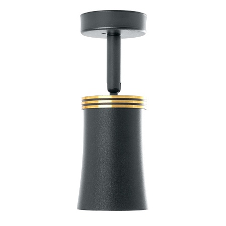 Светильник Feron ML221 настенно-потолочный под лампу GU10, черный - фото