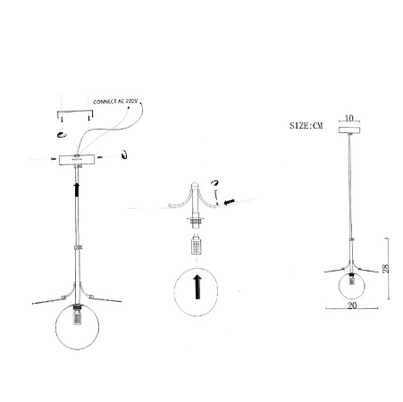 Подвесной Светильник Matisse One Multicolored 1 Imperiumloft 191914-26 - фото