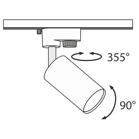 Трековый светильник Technical Track lamps TR002-1-GU10-W - фото