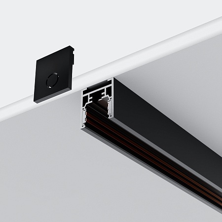 Шинопровод 2м Exility накладной/подвесной низкопрофильный черный - фото