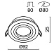 Встраиваемый светильник Technical Atom DL023-2-01B - фото